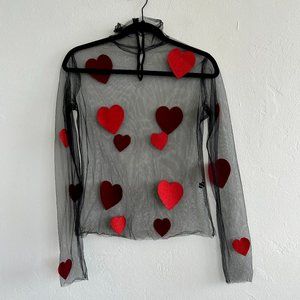 Lirika Matoshi Mesh Heart Top